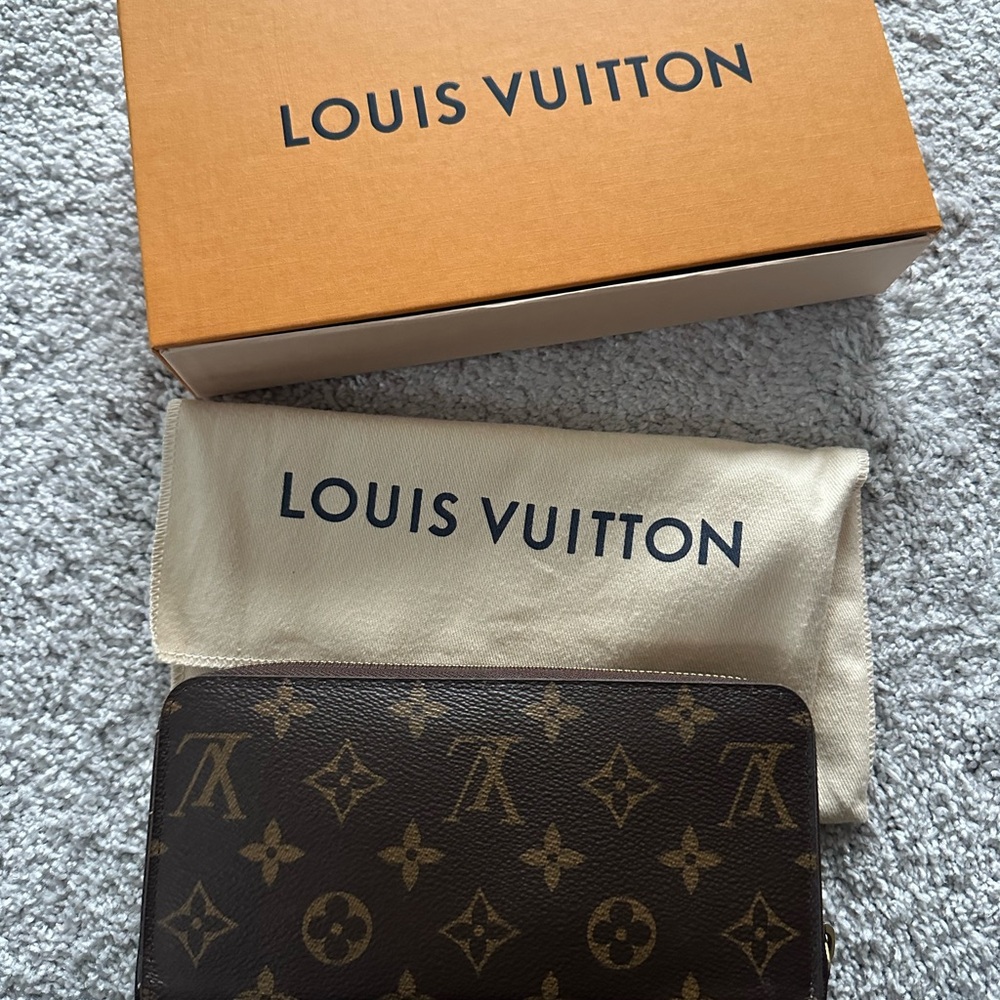 Louis Vuitton Monogram long wallet ballerina pink